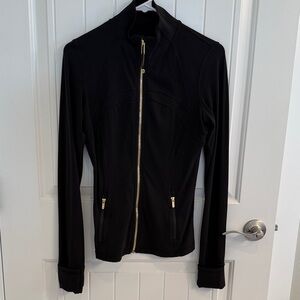 Lululemon Black Define Jacket with Gold Zipper